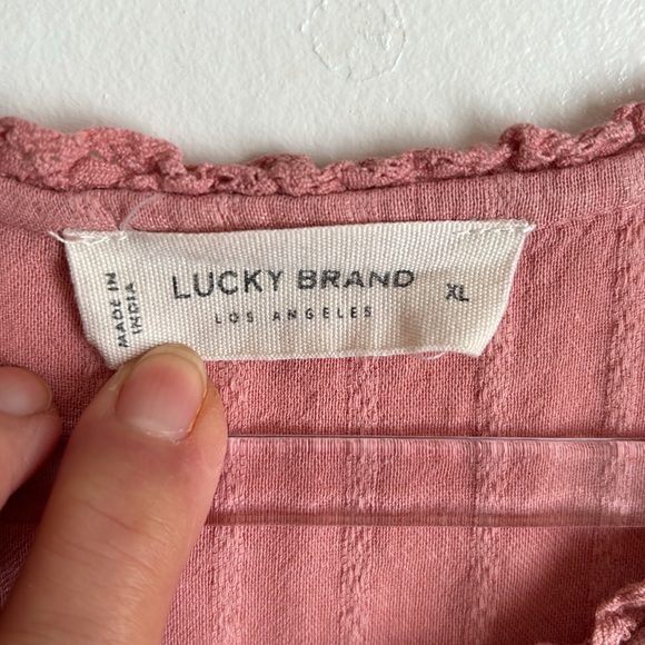 Lucky Brand - Peasant Dress Coral - Picture 6 of 7